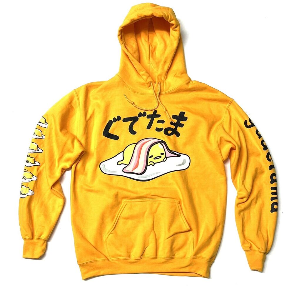 Gudetama Hoodie Sweatshirt Adult Womens Mens Size M Medium The Lazy Egg